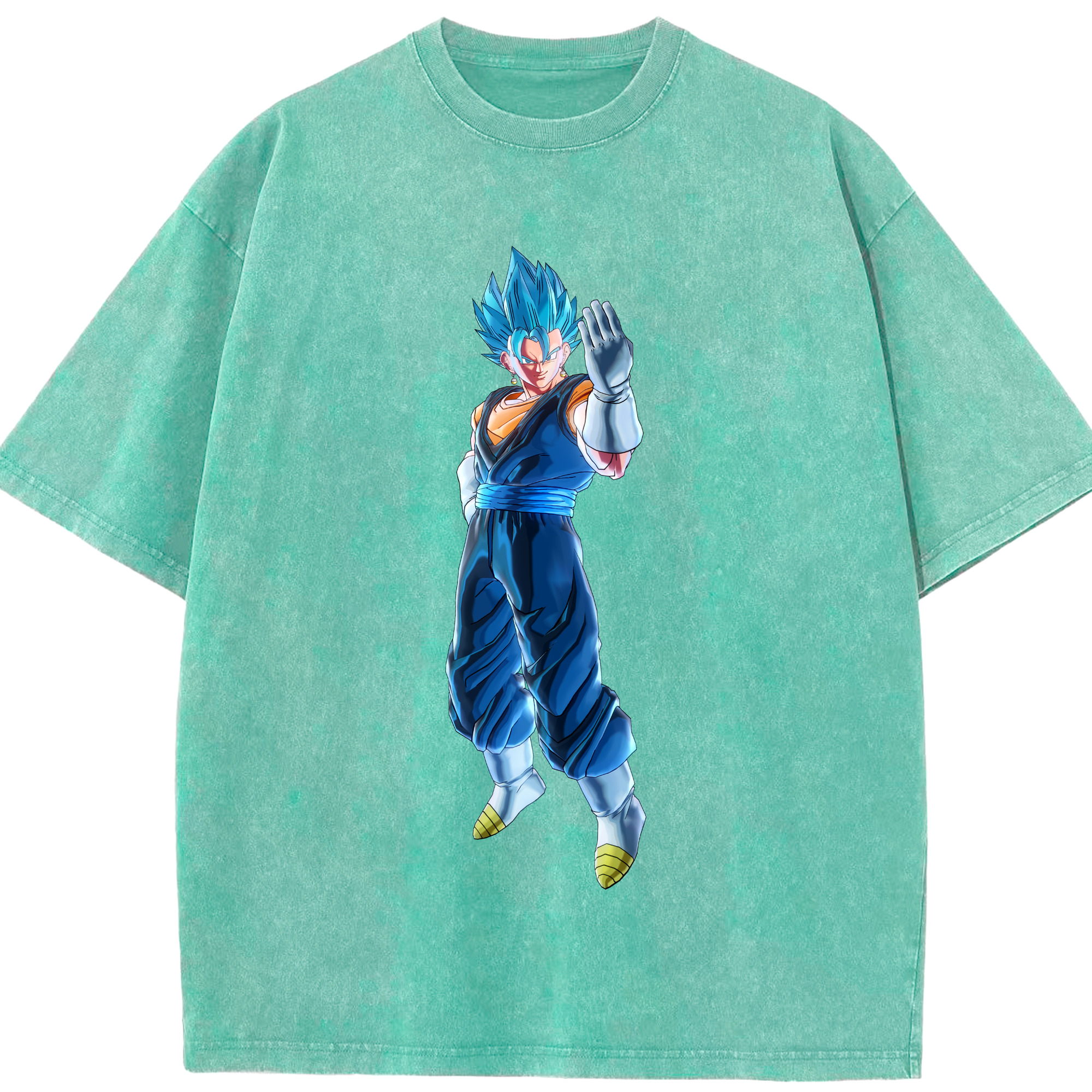 （画像用） ドラゴンボール ベジット DRAGON BALL Vegetto 綿100% ヴィンテージ風 半袖Tシャツ（フロントプリント）